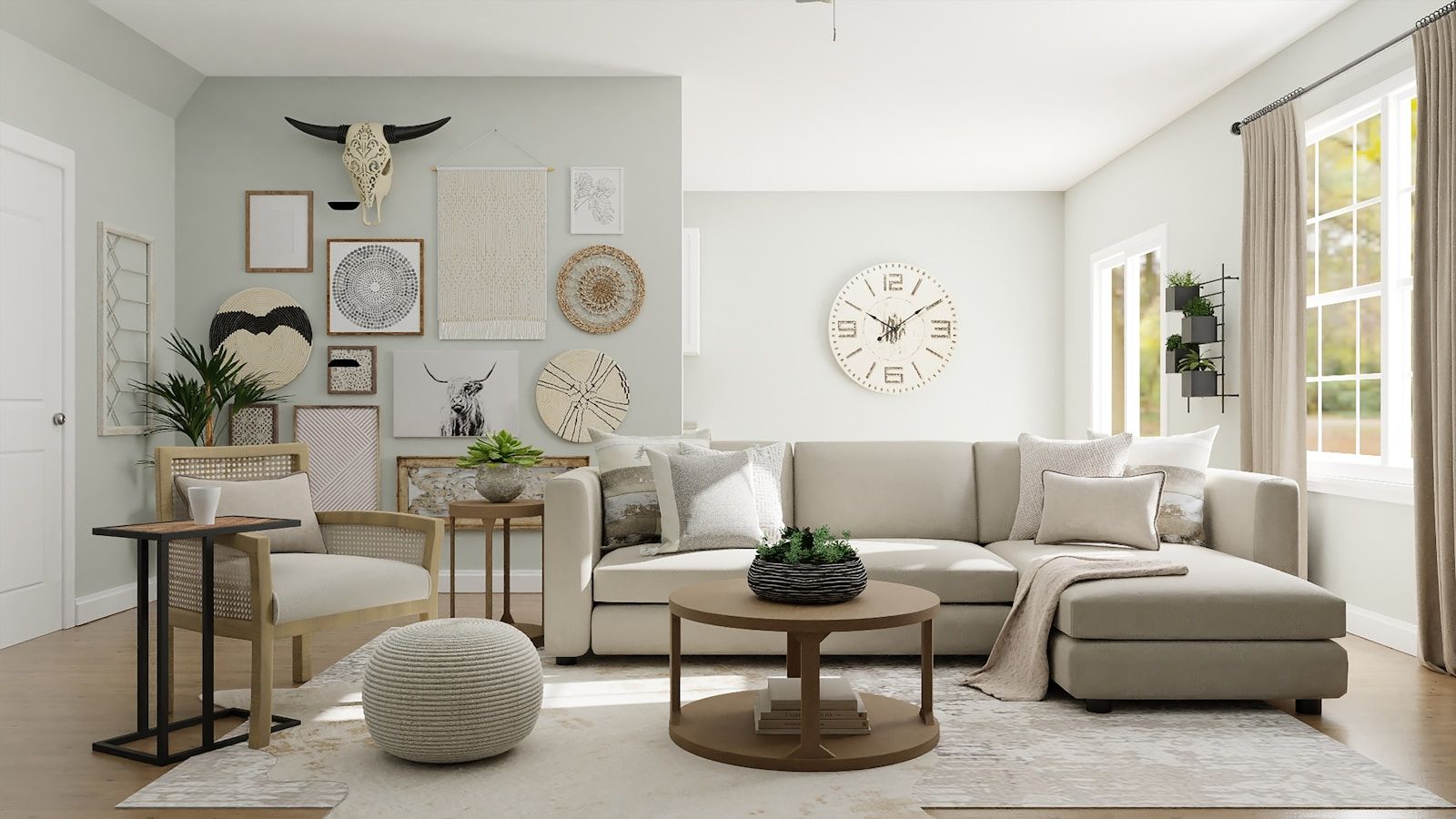 Modern living room showcasing premium home goods and furniture